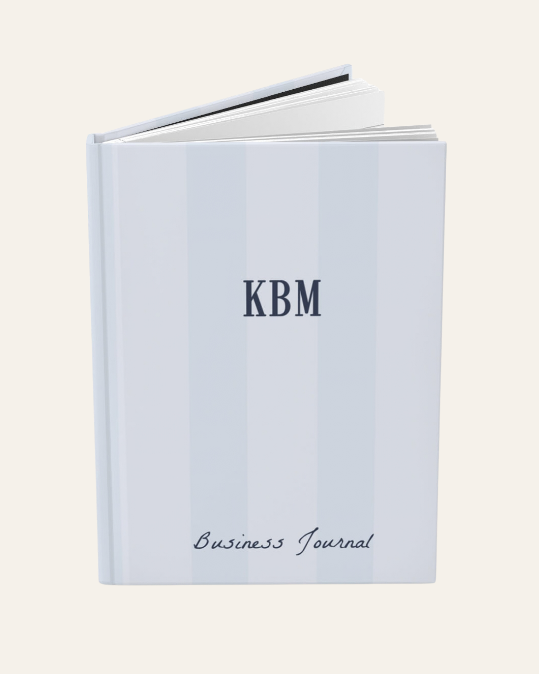 Big Striped Personalized Hardcover Journal