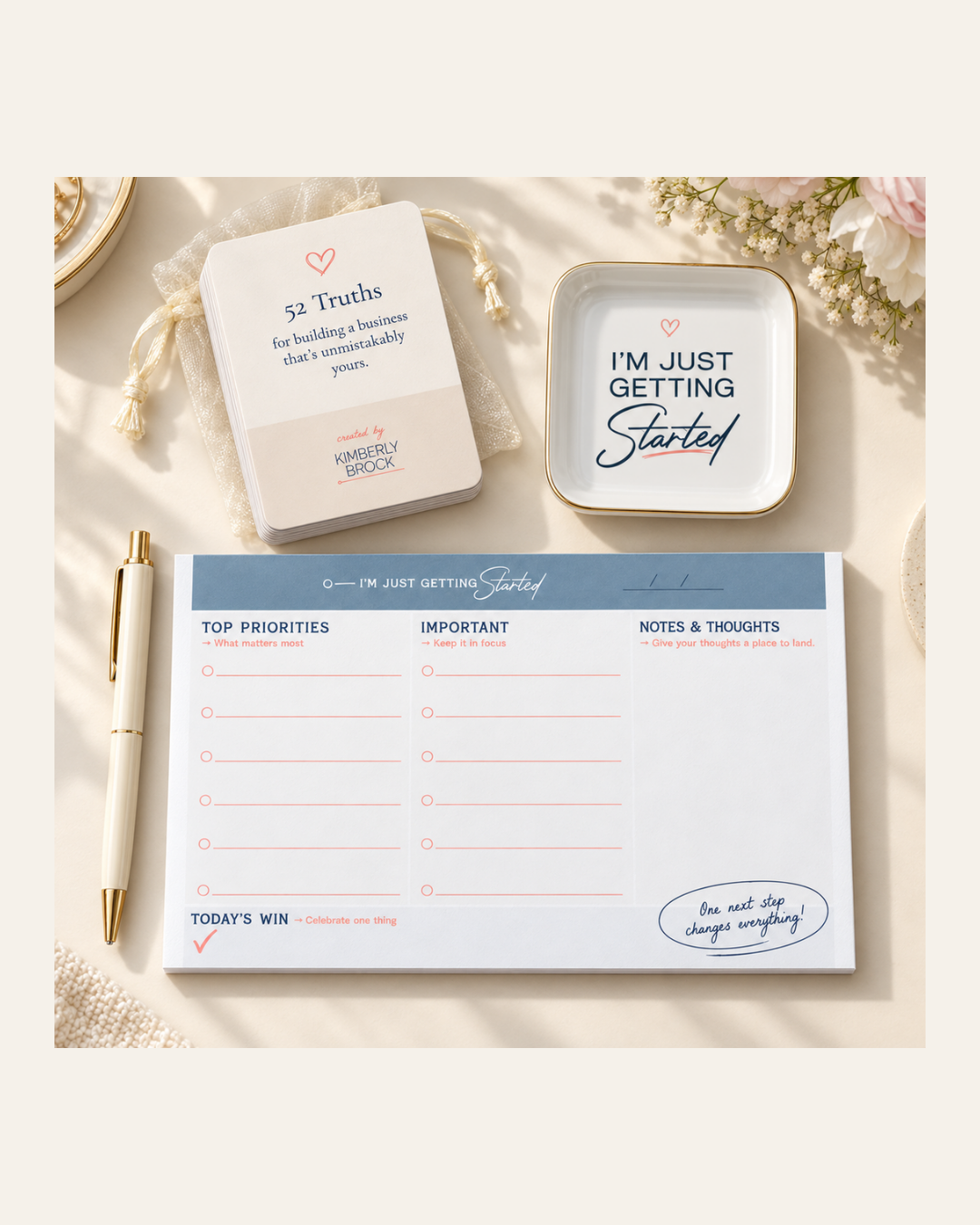 Business Owner Desk Set - Truth Cards, Tablet and Jewelry Dish