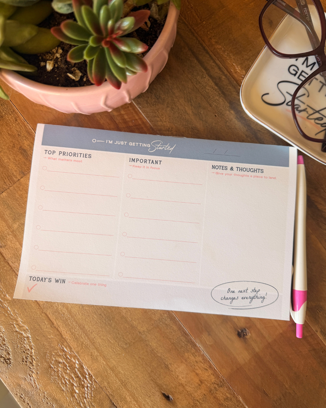 I'm Just Getting Started Notepad