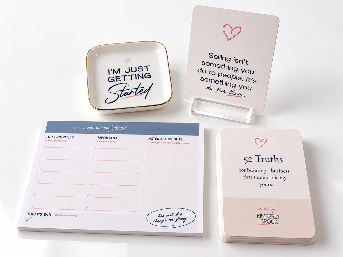 Business Owner Desk Set - Truth Cards, Tablet and Jewelry Dish