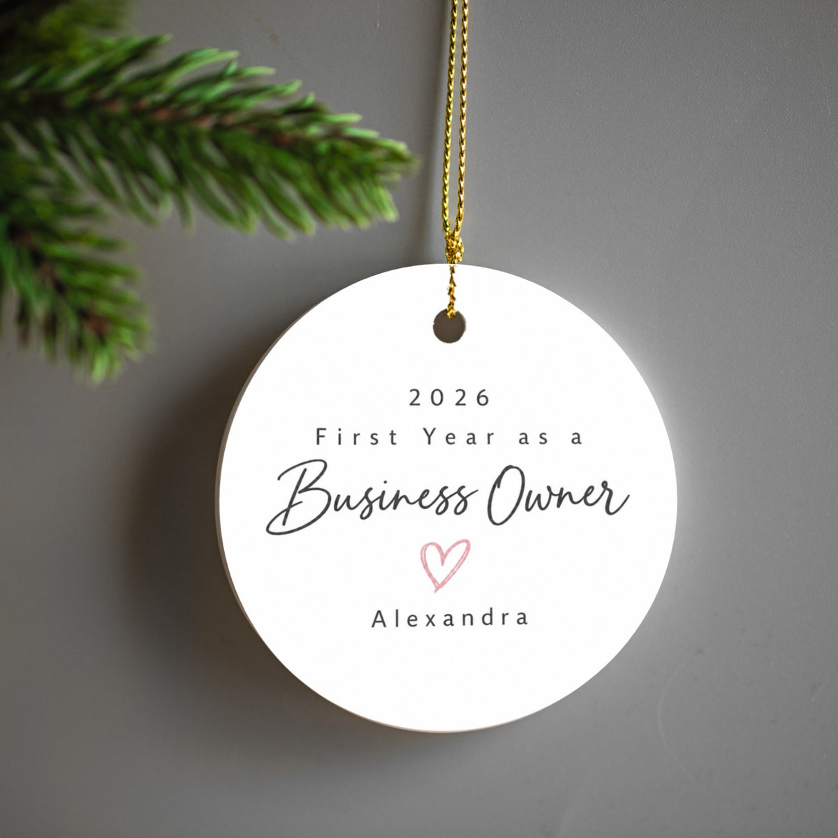 Personalized New Business Owner Ornament